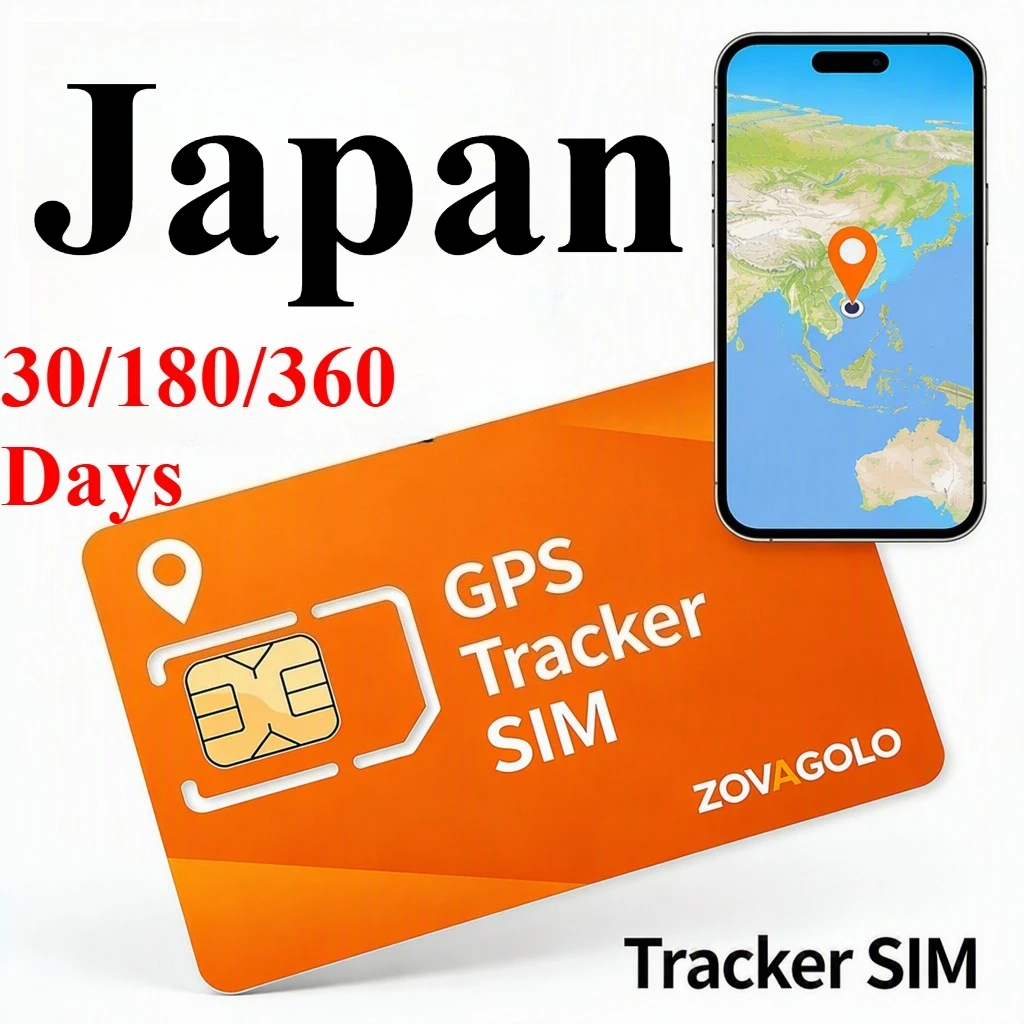 No Binding Japan IoT Data SIM Card, 30D30MB 180D180MB 360D360MB, Data Only, Family Safety Position for Senior and Children