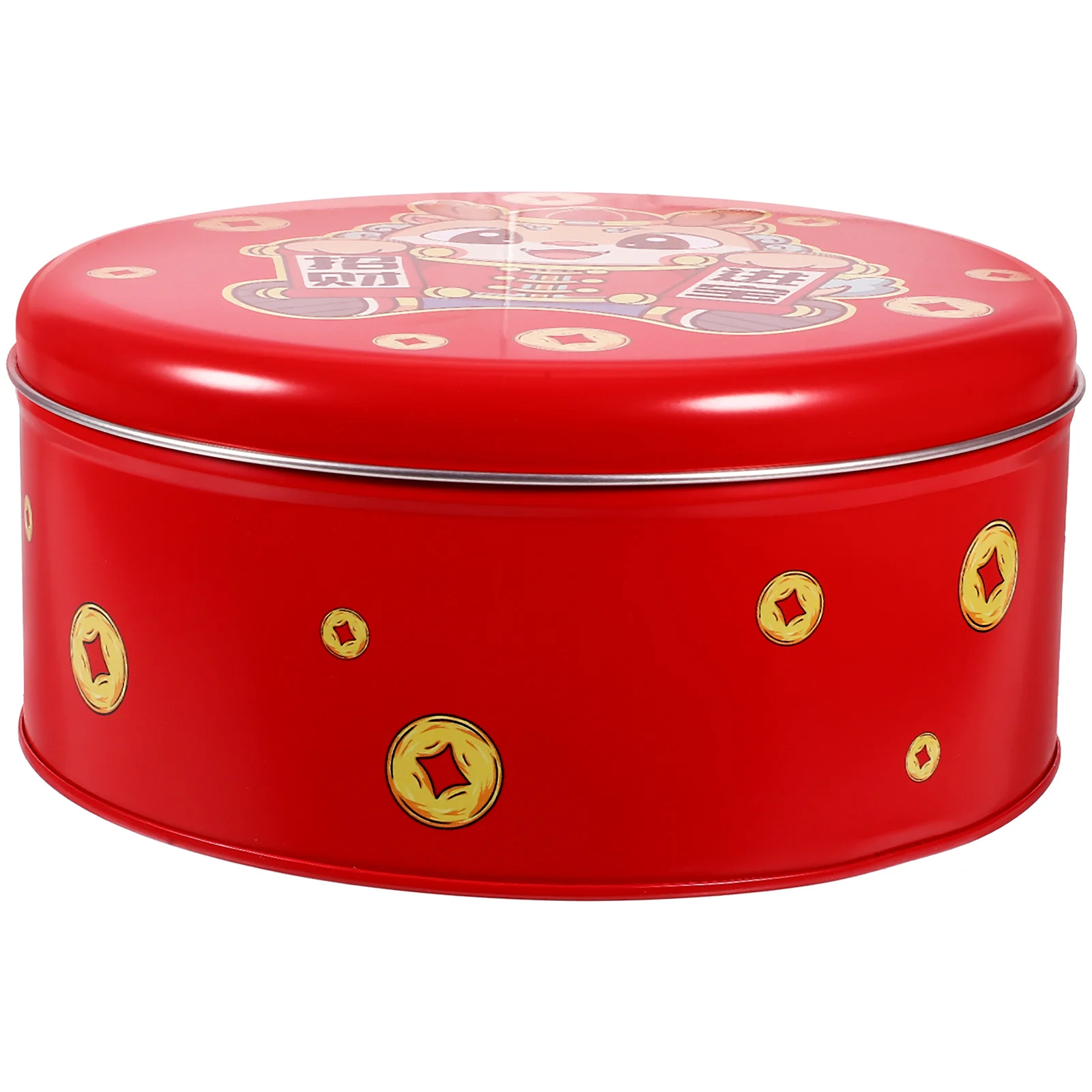 

Cookie Box Holiday Tin Pastry Boxes Biscuits Tins with Lids Chinese New Year Candy Container Sugar Bowl Cookies Small Cute