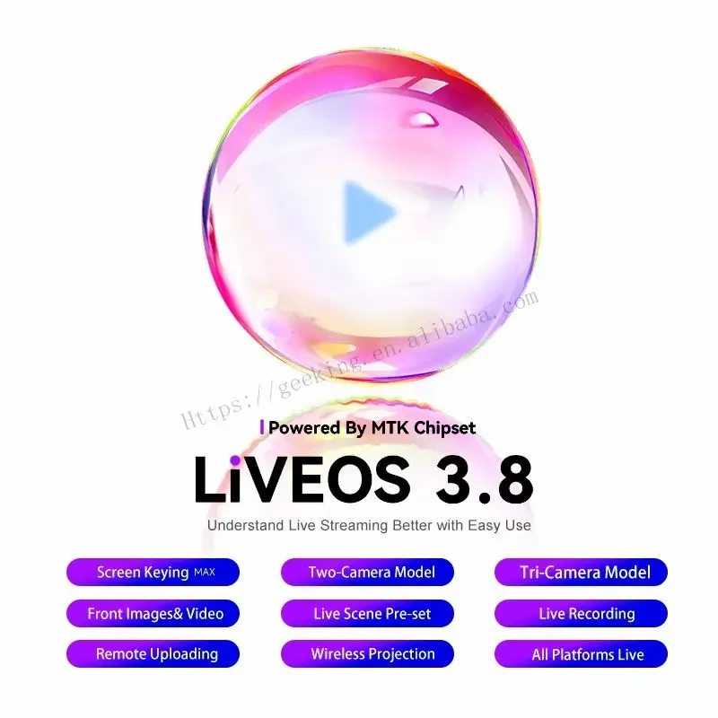 Profissional Tudo em Um Live Streaming Machine, Smart Live Stream Equipamento para Tiktok, Facebook, Youtube, Ins, OEM S3, Fábrica