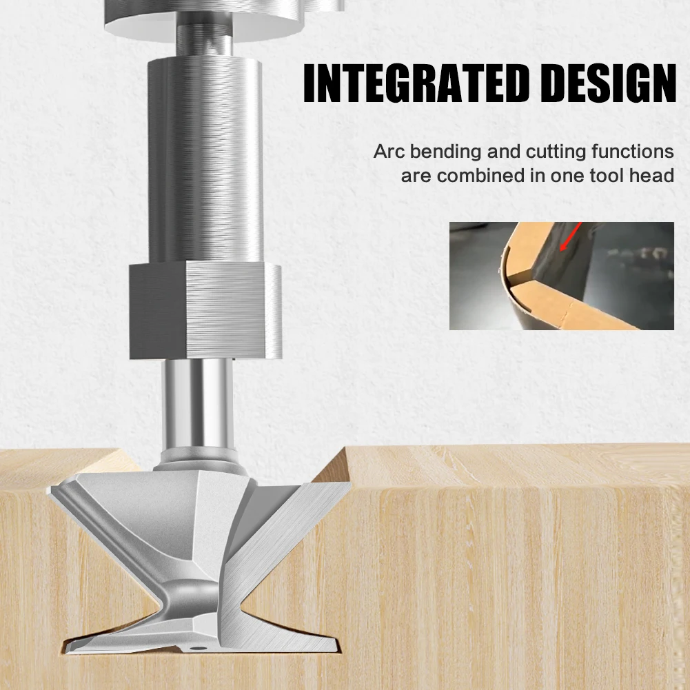 1/2 inch Shank 12mm Shank Wood Door and Wall Cabinet R18 R30 Arc Bending Knife Filling-free Softening Process Router Bits