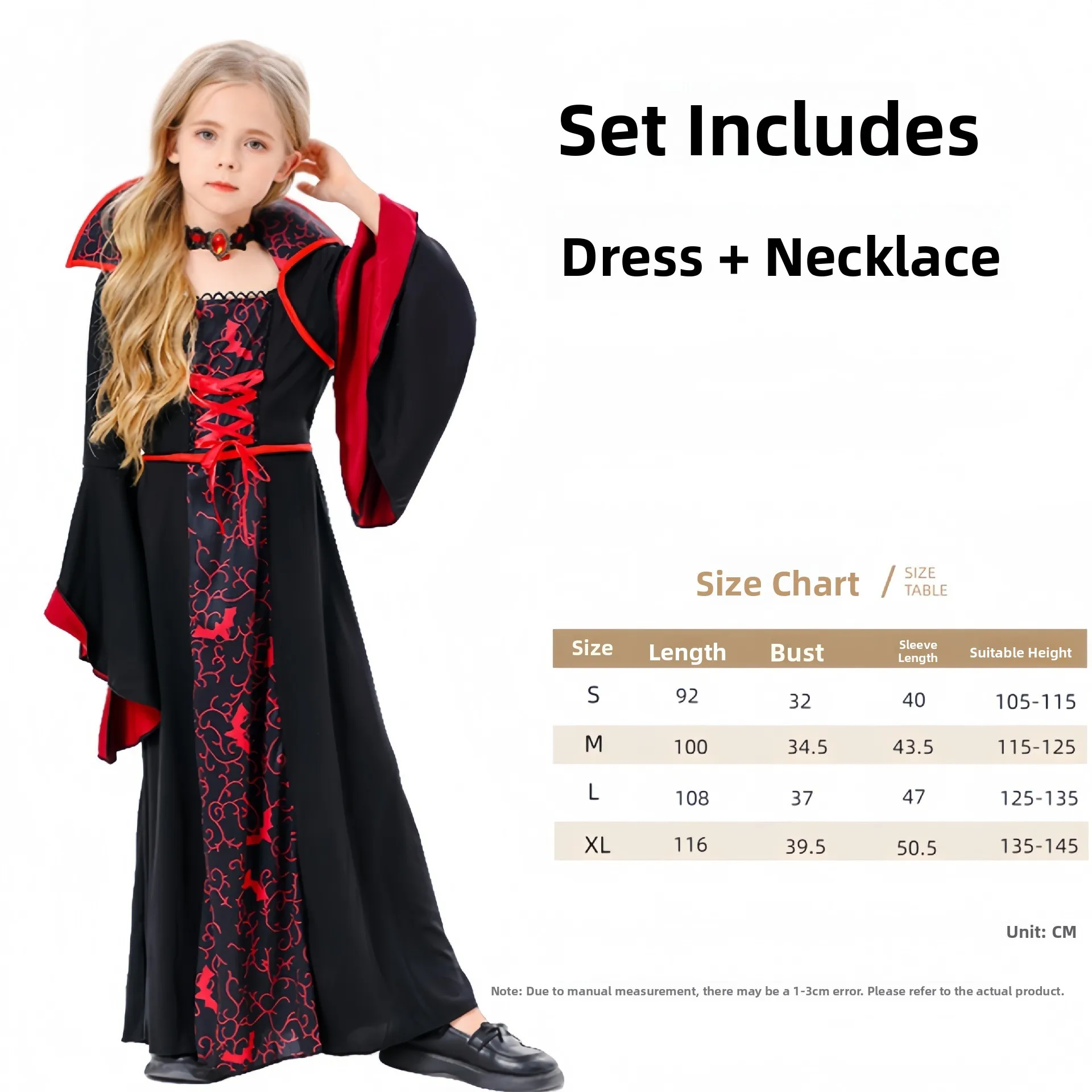 2025년 신상 어린이 코스프레 블라 테러리스트 의상 해골 의상 크로스보더 스푸키 의상