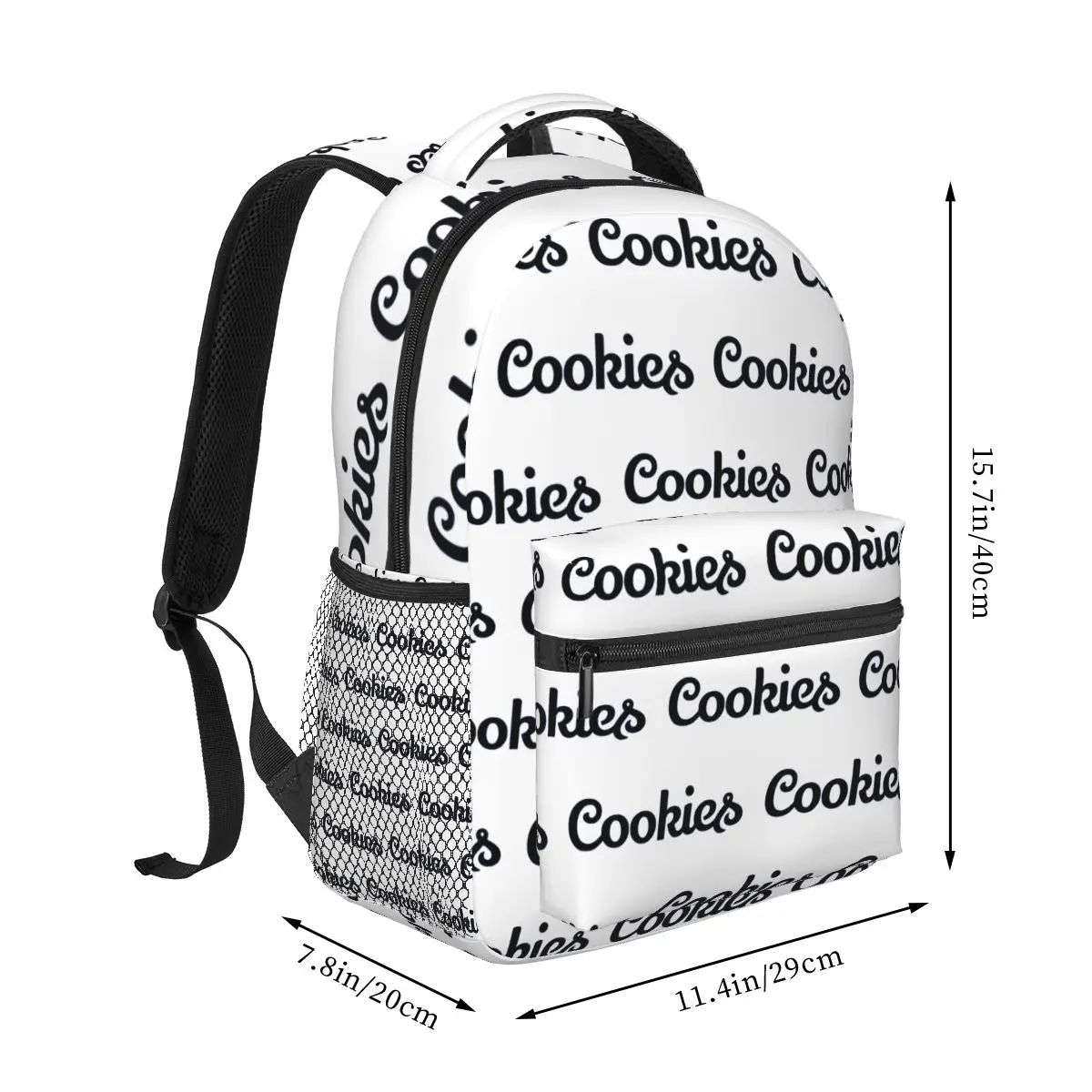 Cookies Backpacks Boys Girls Bookbag Students School Bags Cartoon Kids Rucksack Shoulder Bag Large Capacity