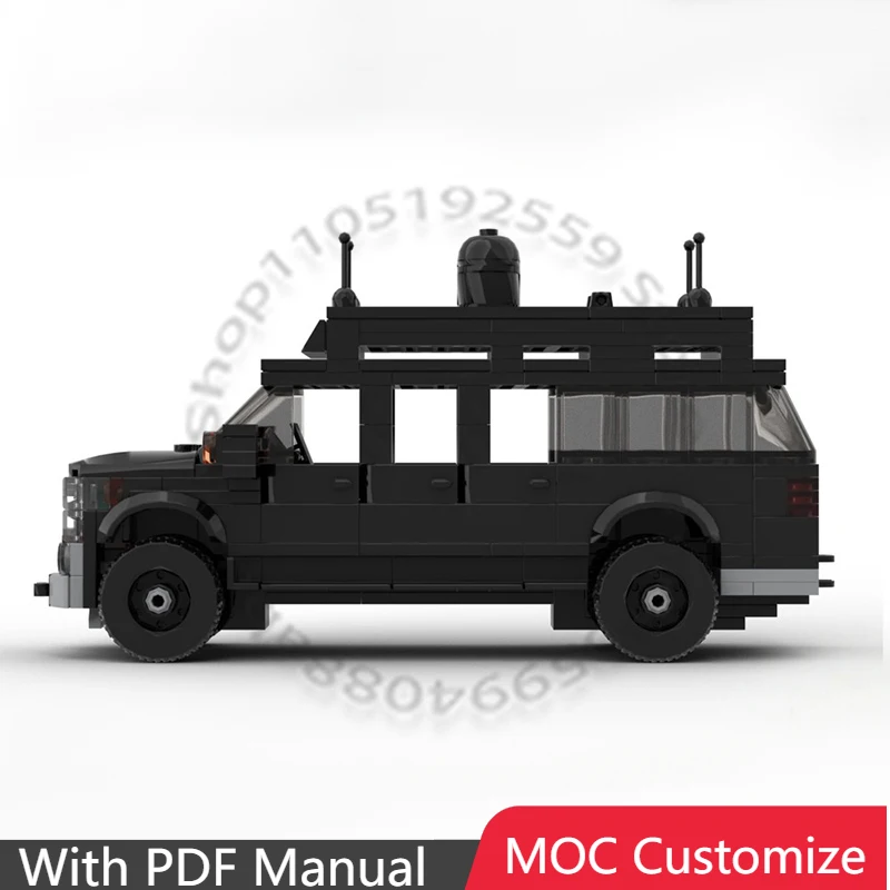 

299 PCS Supercar Excurdion 6 doors American Presidential motorcad MOC Customize Modular Building Block DIY Boy Festival Toy Gift