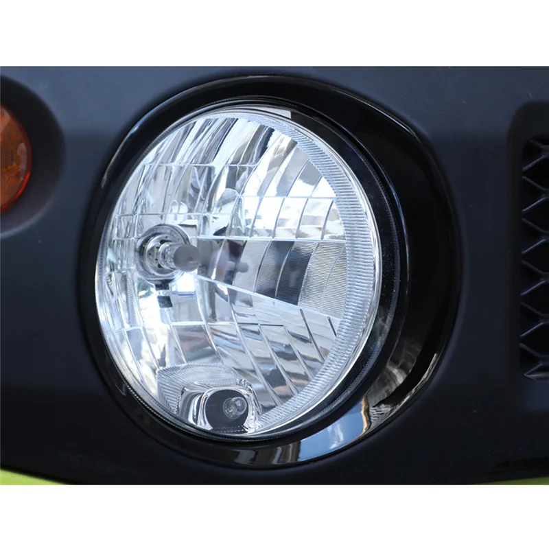 

Накладка на переднюю фару автомобиля, украшение для Suzuki Jimny 2019-2024, внешние аксессуары, черный