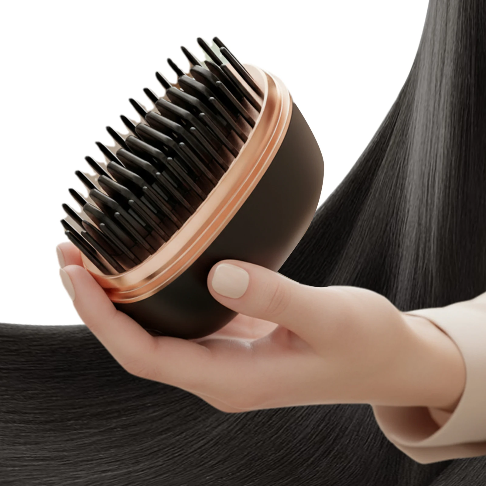 Mini Straightener Fast Heating Hot Comb with 3 Temp Settings Hair Straightening Comb Cordless Hair Straightening Brush for Women