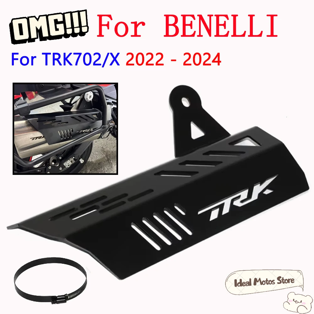 

Motorcycle Exhaust Pipe Heat Shield Muffler Protection Cover Protector For Benelli TRK702X TRK702 TRK 702 X TRK 702X 2022 - 2024