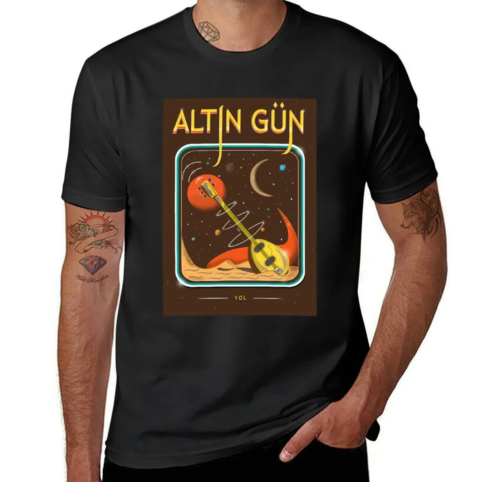 Alt?n?Gün T-Shirt customizeds hippie clothes aesthetic clothes heavy weight t shirts for men