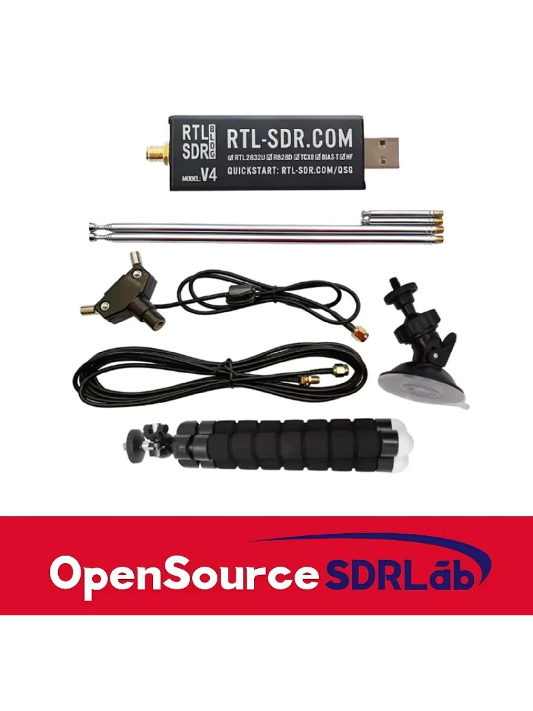 OpenSourceSDRLab Oryginalny Blog RTL-SDR RTL SDR V4 Type-C R828D RTL2832U 1PPM TCXO SMA RTLSDR Radio Definiowane Programowo z Wielofunkcyjnym D — 2
