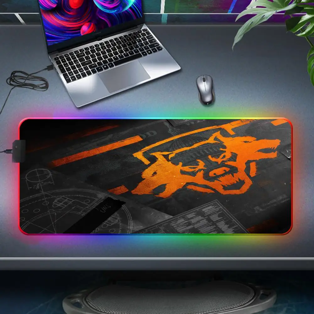 C_call of D_duty B_black O_ops 6 Tapete Para Escritorio Mouse Desk Protector Pad RGB 900x400mm Mouse Pad Size For Game Player