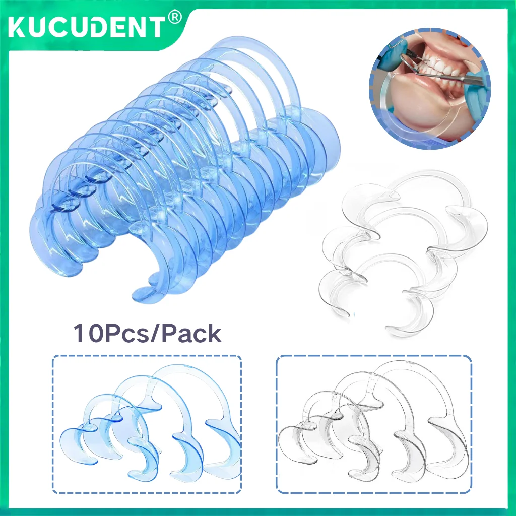 

10Pcs Dental C Shape Mouth Opener Autoclavable Disinfection Resistant Disposable for Lip Cheek Spreader Oral Clean Orthodontic