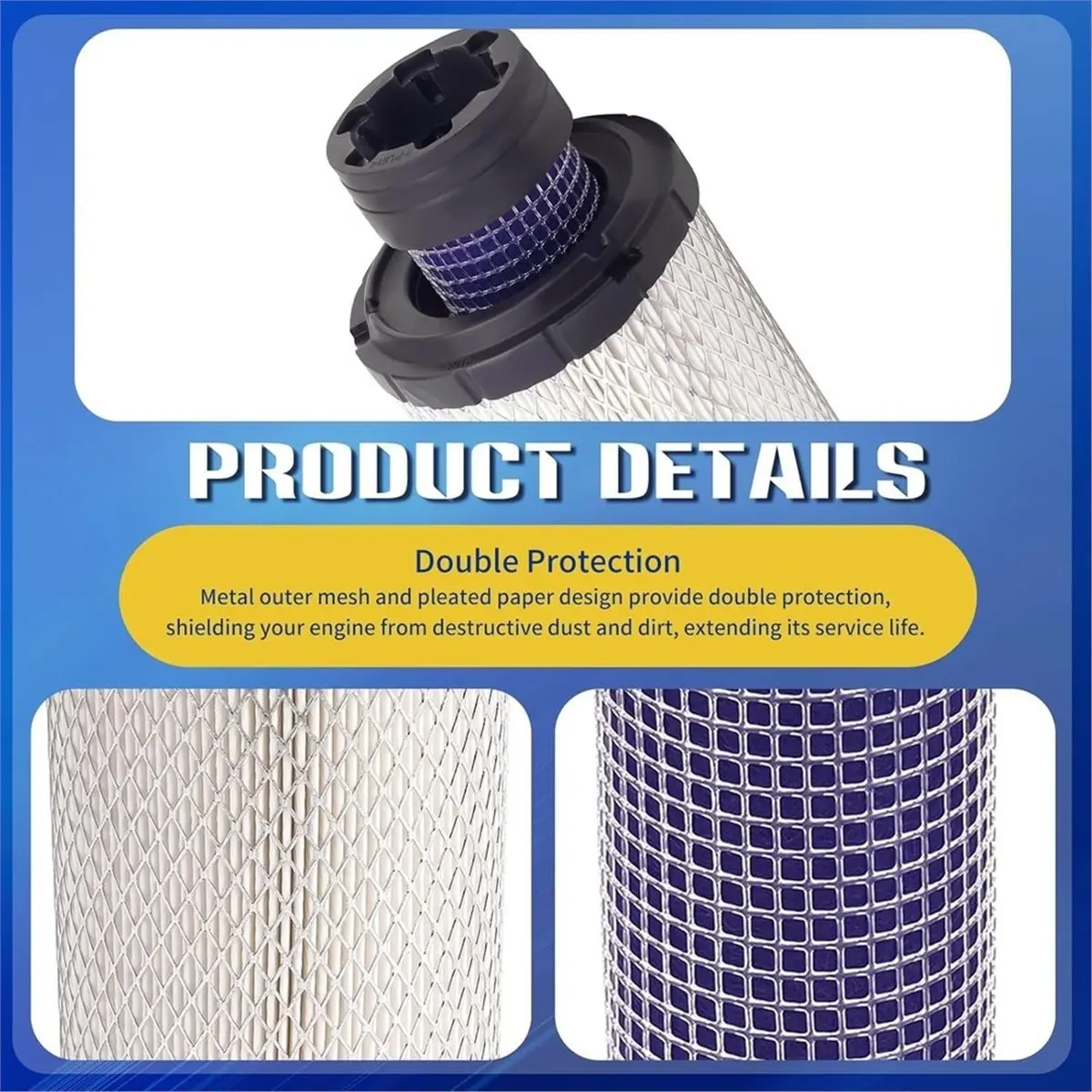 2026 Trend 4pc 11013-7044 11013-7045 Inner &Outer Air Filter Cleaners for P821575 P822858 25-083-01-S M131802