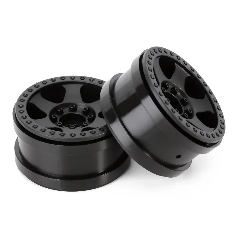 4PCS Plastic Beadlock 2.2 Wheel Rims 64*35mm for 1/10 RC Rock Crawler Car Axial SCX10 Wraith RR10