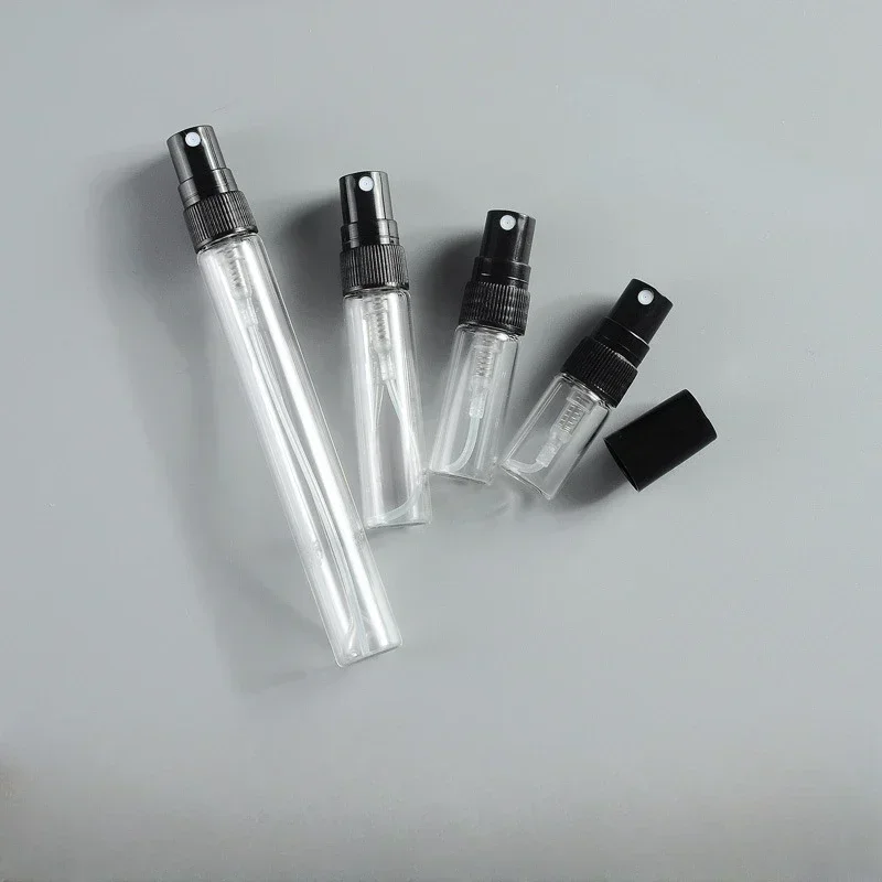 2ml 3ml 3ml 5ml 10ml Mini klare Parfüm glasflasche tragbares Reagenzglas dünnes Glas leere Kosmetik flasche Probe Flüssigkeits flaschen