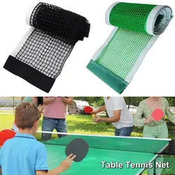 Red retráctil para tenis de mesa, accesorio deportivo portátil de poliéster, redes para pelotas de Ping Pong, mesa de comedor