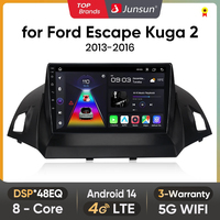 Junsun Android wireless CarPlay Auto Car Radio For Ford Escape Kuga 2 C-MAX 2013-2016 Intelligent Systems RDS DSP GPS FM BT SWC