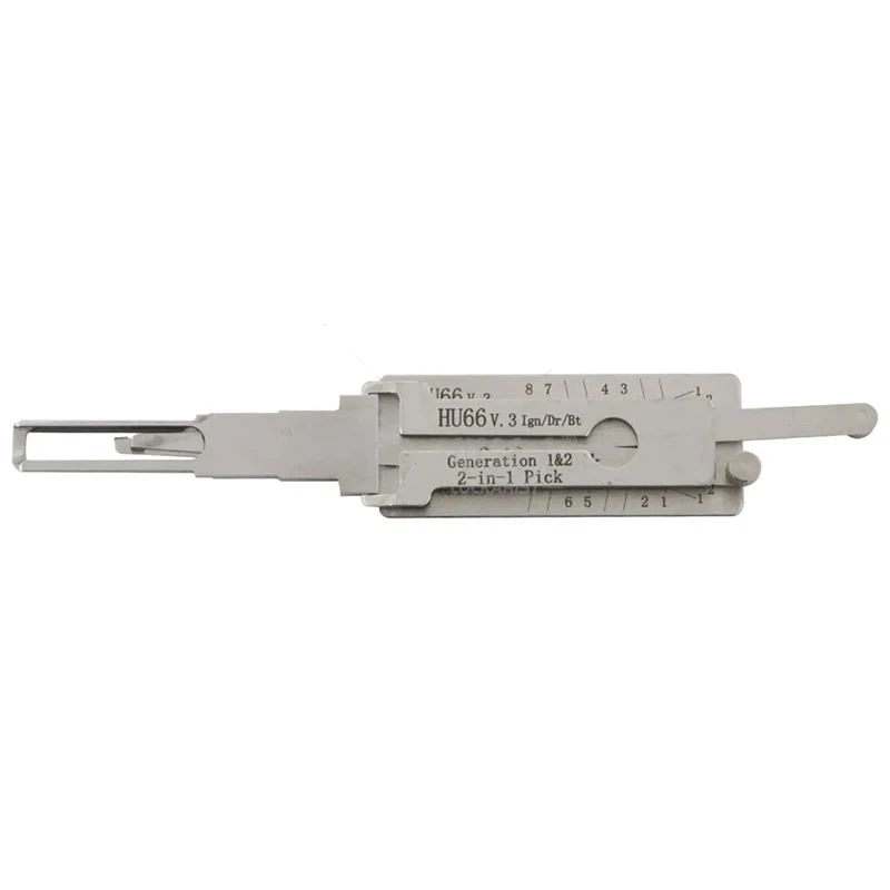 

LISHI HU66 V.3 2-in-1 lock pick Ignition Decoder Door Locksmith Tool Lock Opener for VW Skoda Series Model Internal milling