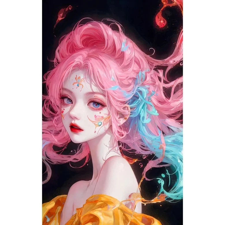 GATYZTORY DIY 数字による絵画アニメ女の子装飾絵画手描きギフト画像
