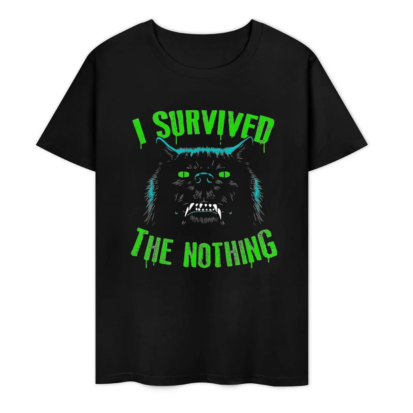 I Survived the Nothing, Neverending Story, T-Shirt graphic t shirt vintage anime clothes black t shirts for men