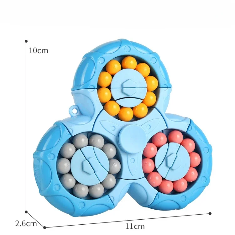 子供のための創造的なそわそわスピナーマジックキューブ、子供のための豆のパズルキューブ、教育玩具、クリスマスプレゼント
