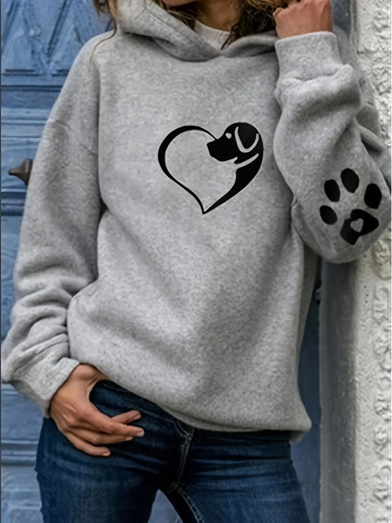 

Women's Casual Print Pullover Sweatshirt Geometric Design Long Sleeve Round Neck Machine Washable Regular Fit for Autum