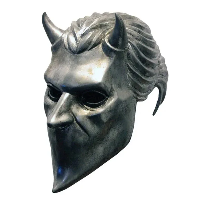 CyGhost B.C روك رول مجهول الغول الفرقة Grucifix بابا إميري الكبار اللاتكس خوذة لكامل الوجه قناع أزياء الهالوين التأثيرية MD71
