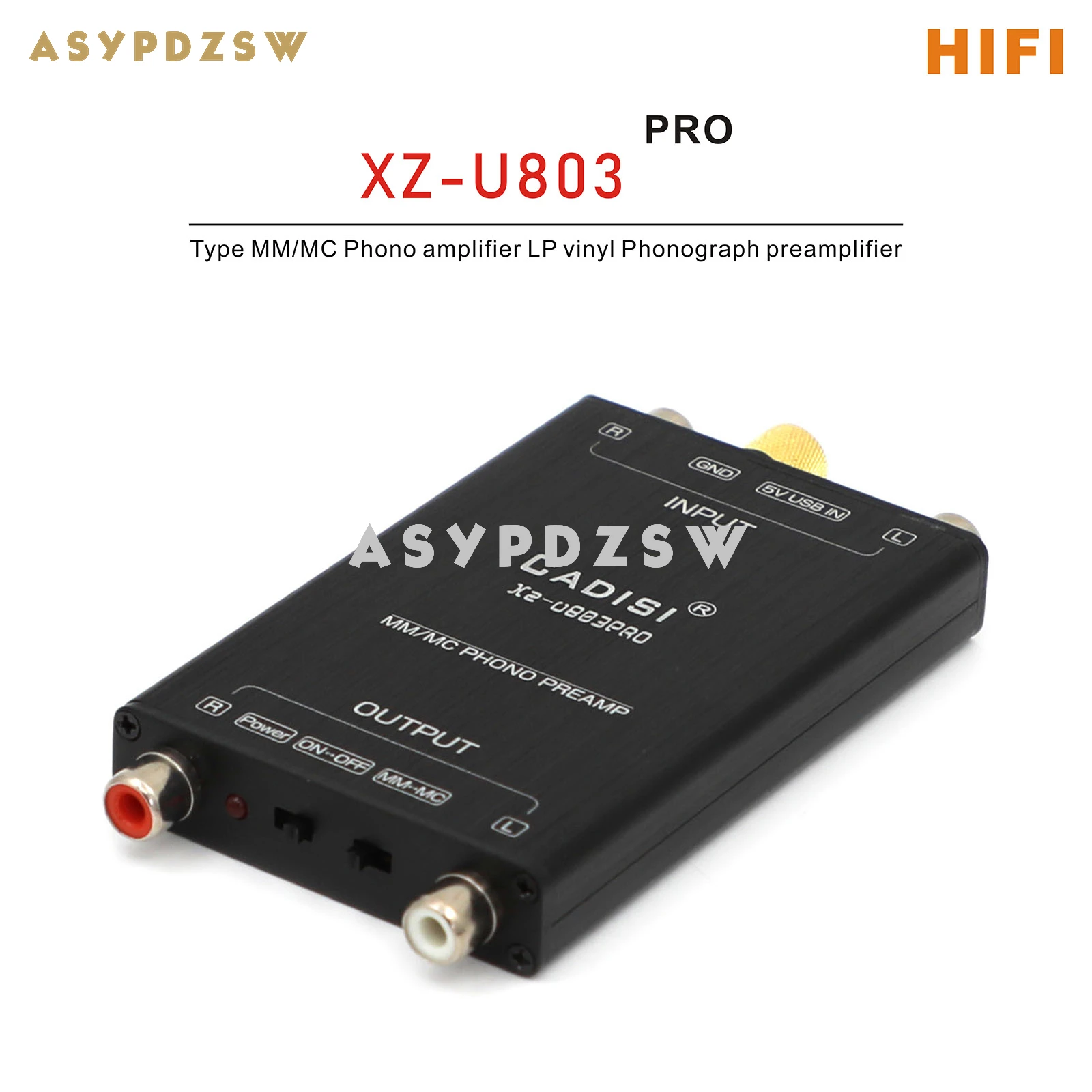 XZ-U803 Pro HIFI Type MM/MC Phono amplifier LP vinyl Phonograph preamplifier