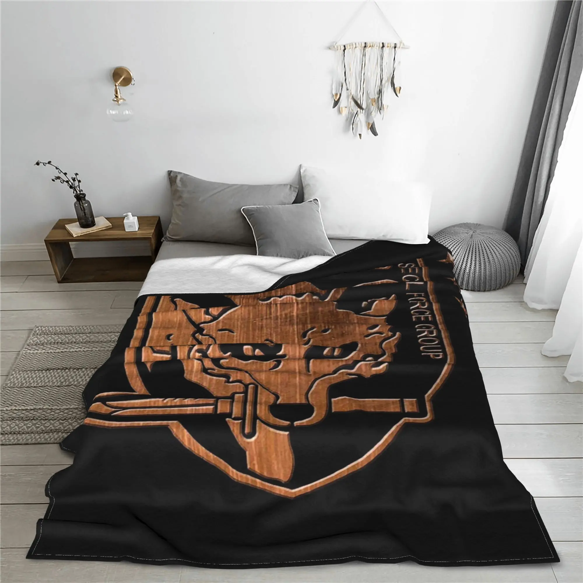 Foxhound Special Forces Group Metal Gear Solid Blanket Fleece Sofa Throw Blanket for Couch Bedding Office Throws Bedspread Quilt