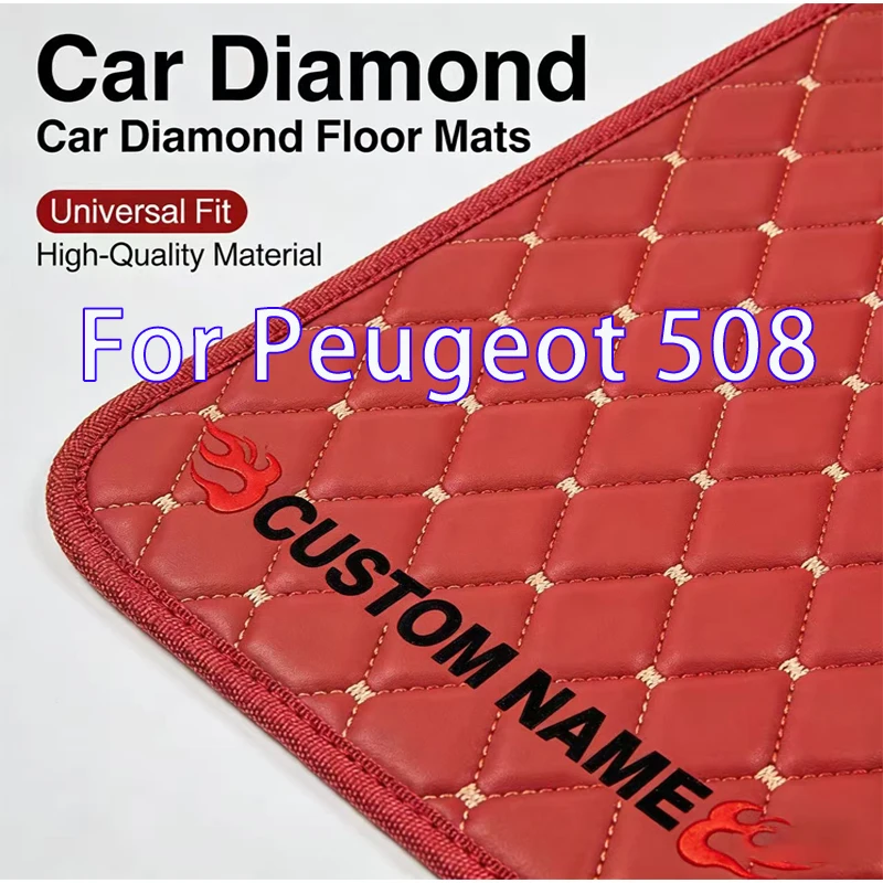 For Peugeot 508 2018 2017 2016 2015 2014 2013 2012 2011 Car Floor Mats Styling Waterproof Anti Dirty Interior