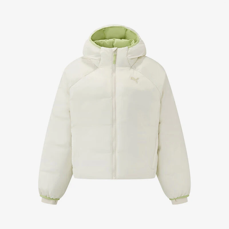 Puma genuine winter women's hooded casual sports short, warm and durable cotton jacket 635731-87
