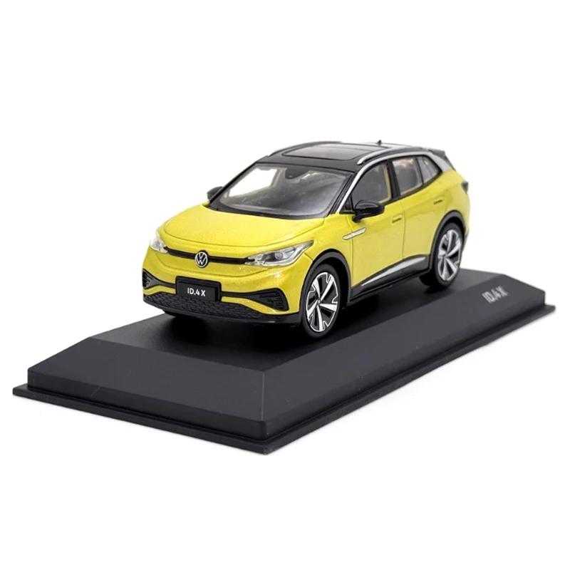 

Diecast 1:43 Scale SAIC ID.4X ID4X Pure Electric SUV Yellow Alloy Car Model Adult Kid Classic Collection Souvenir Static Display