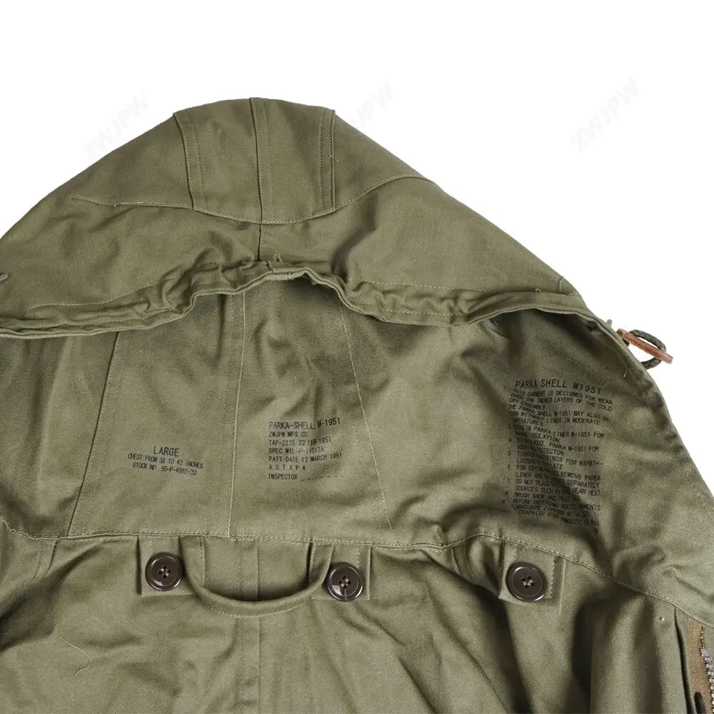 ww2 Korean War Vietnam War US Army M51 m1951 Coat  Cotton high quality US11132