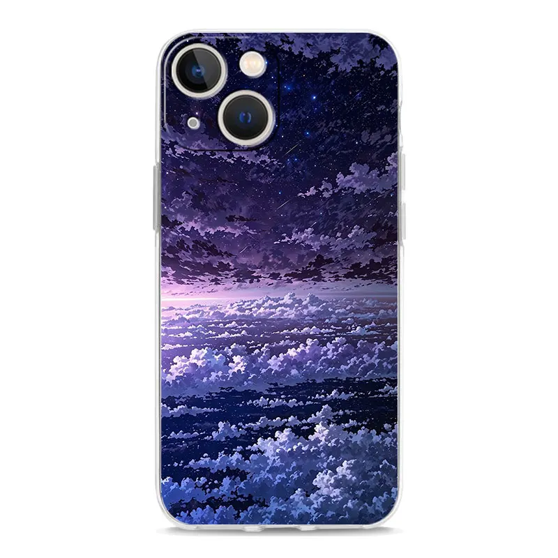 Phone Case For iPhone 17 Cases iPhone Air 16 15 12 13 14 Pro Max 7 8 Plus 16Pro iPhone11 Cover fashion art sunset glow