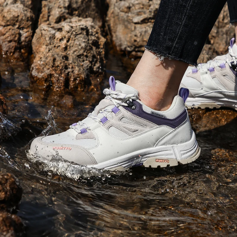 HUMTTO Wasserdichte Schuhe für Frauen Im Freien Frauen Wandern Schuhe Luxus Designer Atmungs Sport Trekking Klettern Turnschuhe Frau