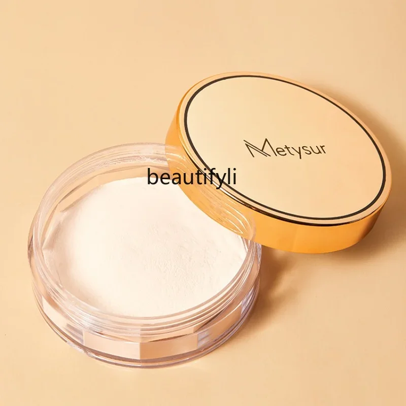 yj Air Honey Face Powder Finishing Powder Female Matte Waterproof Sweat-Proof Long-Lasting Makeup Wet and Dry Dual-Use