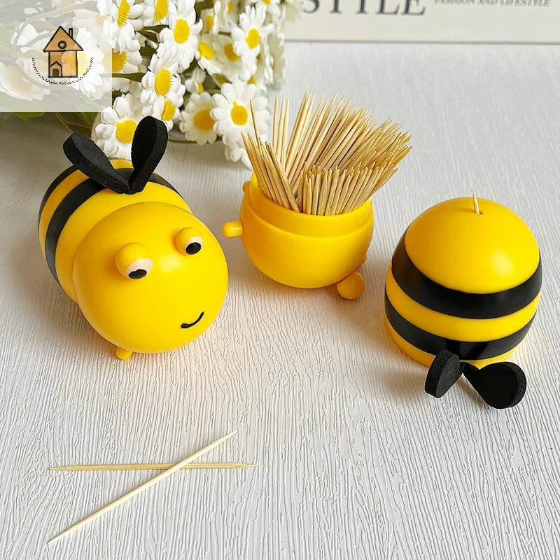 

Bee Toothpick Dispenser Household Toothpick Holder Creative Decor Cute Toothpick Organizer Table Decoration And Accessories