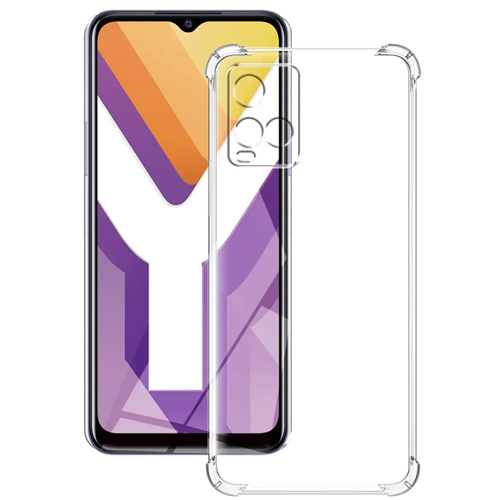 For VIVO Y33s Case 2021 Silicone Soft Shockproof Transparent Cover For Vivo Y33S Clear Phone Cases For vivo Y33s Fundas Coque