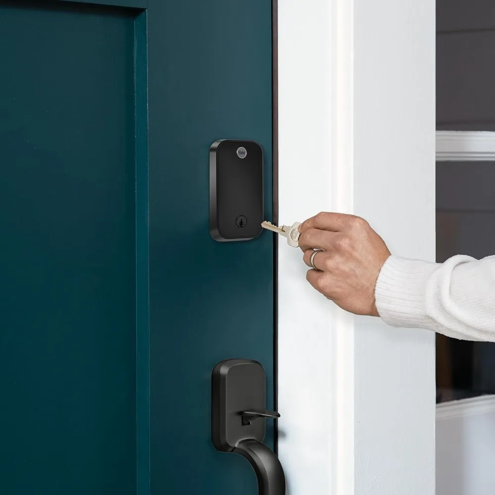 قفل Assure Lock 2 Touch Deadbolt، قفل باب ذكي خالي من المفتاح من الجلد السويدي الأسود مع شاشة لمس متصلة بتقنية Wi-Fi - جديد #5