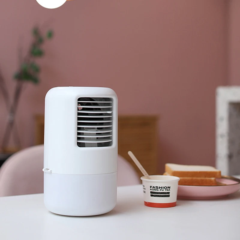 Spray desktop ventilador refrigerado a água cronometragem mudo colorido atmosfera selvagem luz ventilador refrigerado a água luz noturna 20w