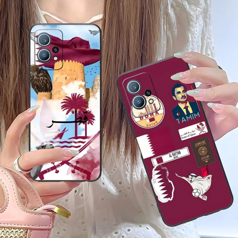 Qatar Flag Mobile Cell Phone Case for Huawei P60 P50 P40 P30 P20 P10 P9 P8 Pro Lite Plus Colour Printing Cover Smartphone Luxury