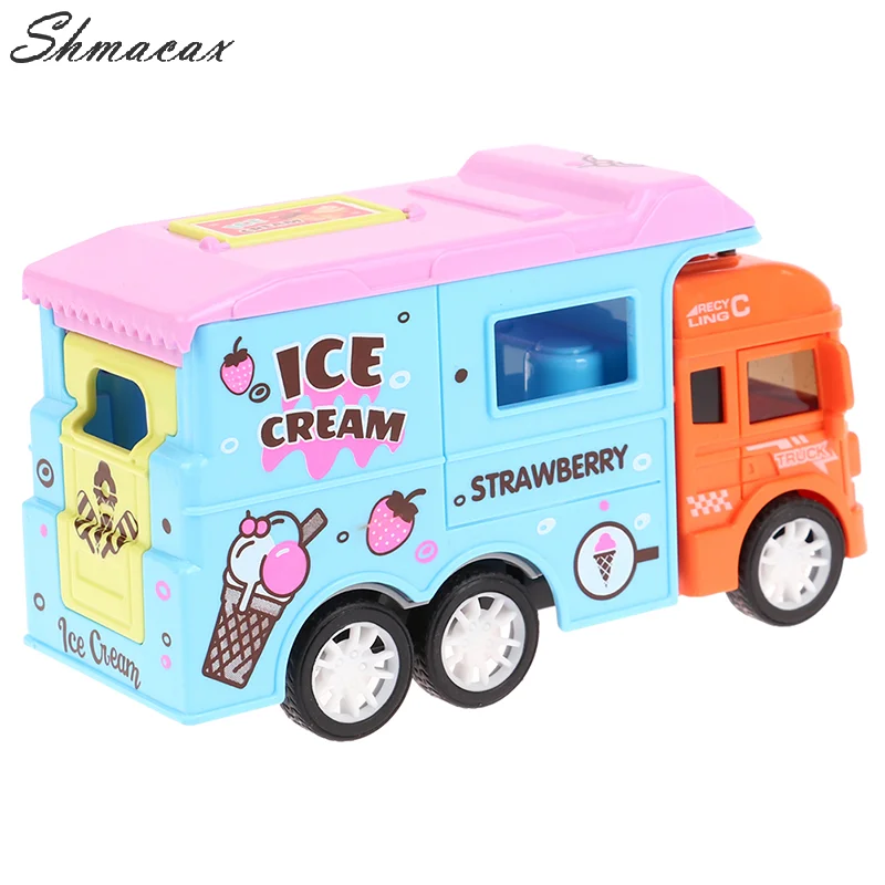 Jouet de modèle de voiture de crème glacée pour enfants, chariot de bonbons, jeu de cerveau de maison, cadeau pour enfants, 1PC