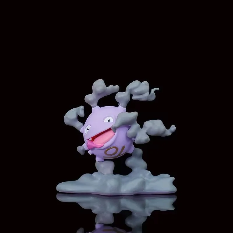 BKM Koffing Figur Pokemon Team Rocket Gk Resin Model Sammlerstatue 9 cm Desktop-Ornament für Anime-Erwachsenensammler