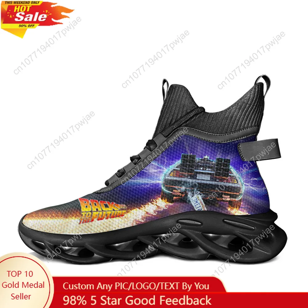 

Back to The Futures Science Fiction Movies High Top Flats Sneakers Mens Womens Sports Custom Shoes casual running shoes