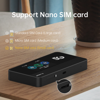 Plery 5G WiFi6 Mobile LTE Router With 4400mAh Battery Dual Band 1800Mbps WIFI Routers Support 30 Devices for Travel/Office/Home