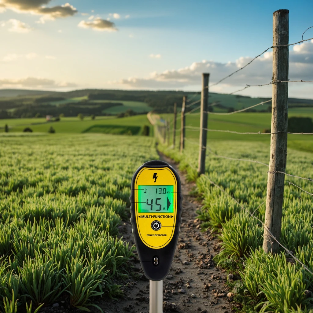 Wireless Digital Electric Fence Voltage Tester, Fault Finder Smart Check Tool for Livestock Farm