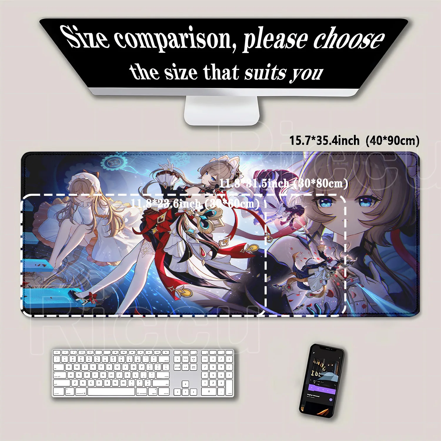 콜럼비나 산드론 게이밍 원신 임팩트 HD 프린팅 마우스 - Gaming Accessories Girls 리뷰 및 가격
