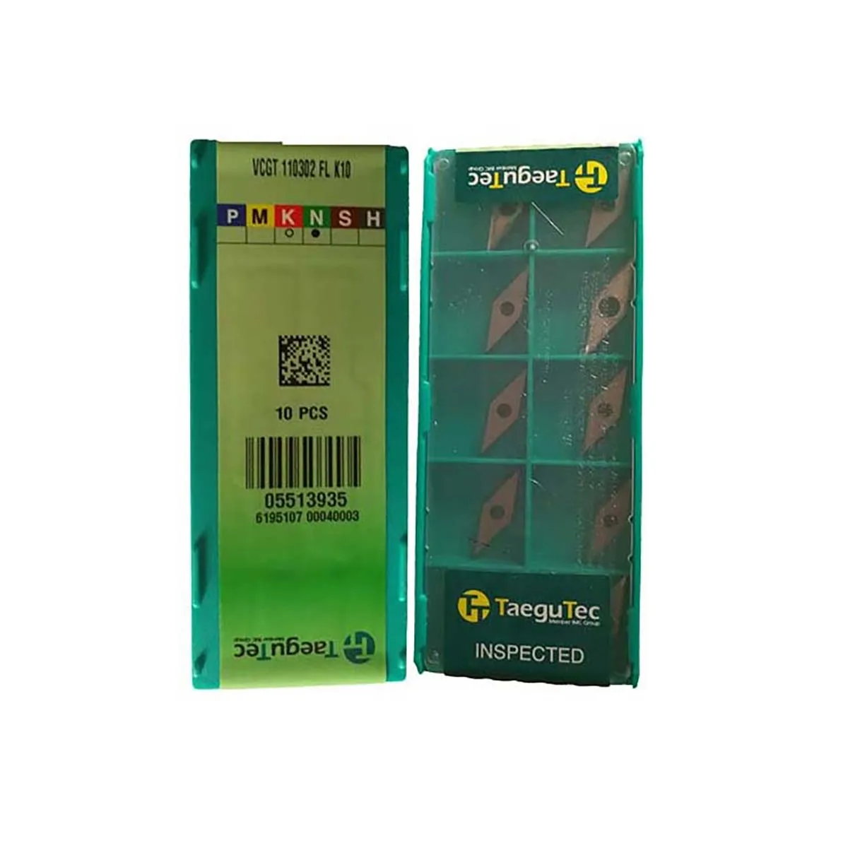 

TaeguTec Original Turning Insert VCGT VCGT110302-FL VCGT110304-FL VCGT11T304-FL VCGT160402-FL K10