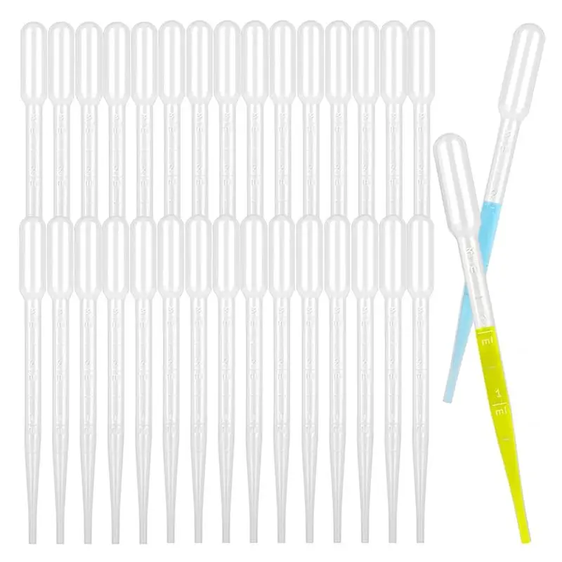 

A29F-3ML Dropper Pipettes- Plastic Transfer Pipette For Lab Science, Essential Oil, DIY Art, Medicine