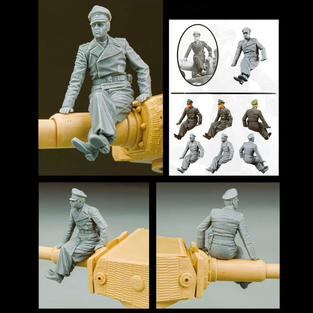 Soldado Panzer 1/35, 1 figura, figura de soldado en resina, temas militares, kit sin montar y sin pintar