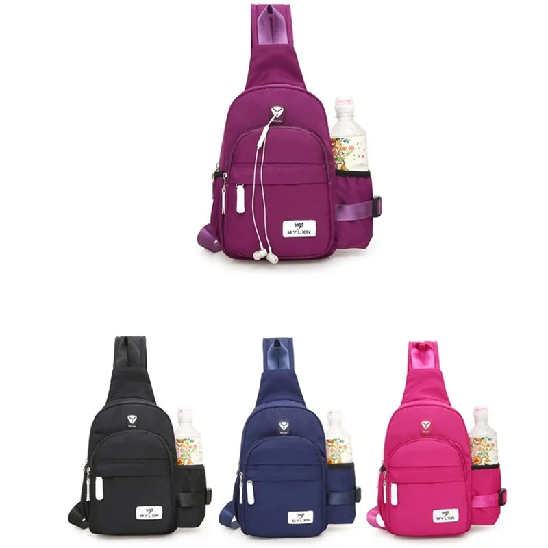 Sacs en polyester pour hommes et femmes, sacs banane en nylon pour l'extérieur, sacs de poitrine décontractés, sacs de hanche de voyage, sacs à main de sport à poche, poudres de ceinture