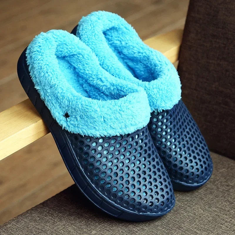MAEDEF Slippers Men Shoes Women Indoor Warm Shoes Non Slip Cotton Slippers Casual Clogs Slip on House Floor Slippers for Men